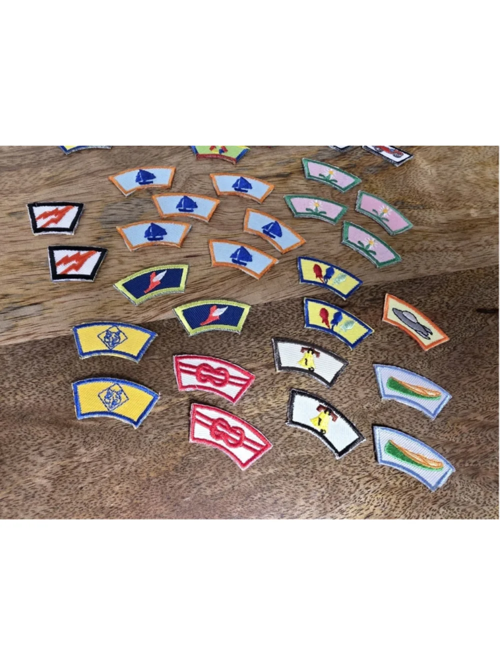 Boy Scout Cub BSA Patch Lot Activity Segments Whittling Chip Badges Pins VTG